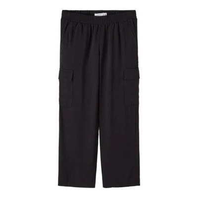 Abbildung von Name it Straight FIT Cargohose für Kinder, Größe: 116, Black