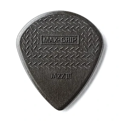 Abbildung von JIM DUNLOP Plektrum Max Grip Jazz III Carbon 6 Stück