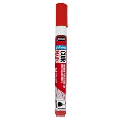 Abbildung von Pébéo Setacolor Leder Acrylmarker für und Kunstleder Personalisierung von Taschen, Schuhen, Sneakern kratz , knick scheuerfest mattes/seidenmattes Finish Farbe