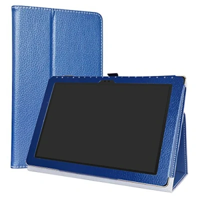 Abbildung von LiuShan Asus ZenPad 10 hülle, Folding PU Leder Tasche Hülle Case mit Ständer für 10.0&quot; Z301M / Z301ML Z301MF Z301MFL Android Tablet,Blau