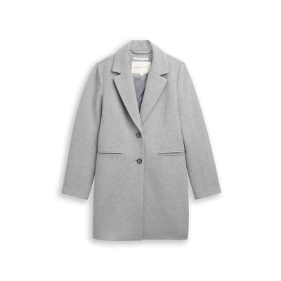Abbildung von TOM Tailor Denim Kurzmantel, Damen, Größe: Small, Cement grey mélange