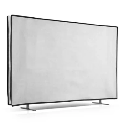 Abbildung von kwmobile 32&quot; TV Hülle Indoor Fernseher Bildschirmschutz Abdeckung Bildschirm Staubschutzhülle Weiß