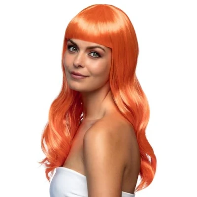 Abbildung von Boland Kostüm Perücke Lange Haare orange