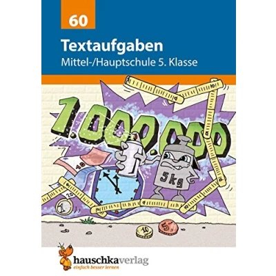 Abbildung von Textaufgaben Mittel /Hauptschule 5. Klasse, A5 Heft: Mathematik: Sachaufgaben mit Lösungen rechnen, lernen, üben, fördern (Forder und Förderhefte, Band 60)