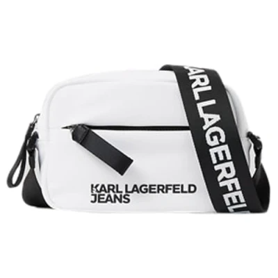 Abbildung von Karl Lagerfeld Jeans Essential Unisex Umhängetasche, Größe: One Size, White