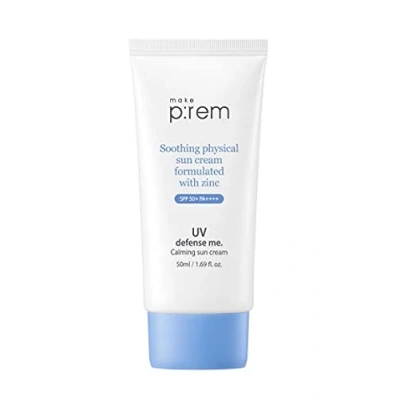 Abbildung von [make p:rem] UV defense me. Calming Sun Stick 20g / Cream 50ml SPF 50+ PA++++, UVA/UVB Protection, Korean Cosmetics, K beauty, Skincare (Calming Cream, 50ml)