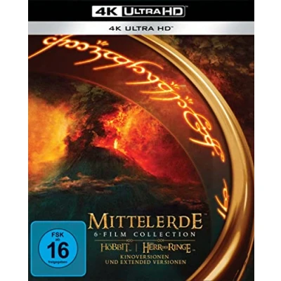 Abbildung von Mittelerde 6 Film Collection (4K Ultra HD) (+ Blu ray) Bonus Disc)
