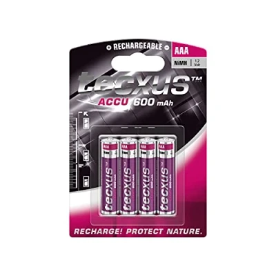 Abbildung von Tecxus 14112 Micro AAA (1,2V, 600mAh) Akku, 4 er Pack