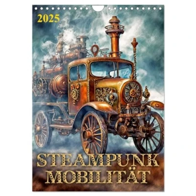 Abbildung von Steampunk Mobilität (Wandkalender 2025 DIN A4 hoch), CALVENDO Monatskalender