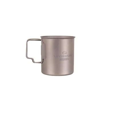 Abbildung von Lifeventure Titanbecher mit Klappgriff Ultraleichter Becher, ideal für Camping oder Reisen