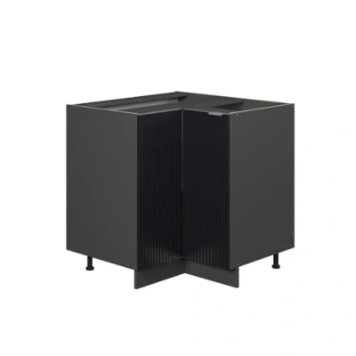 Abbildung von Vicco Küchenschränke Fame Line, Schwarz gestreift, 80.5 cm ohne Arbeitsplatte