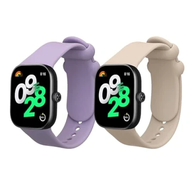 Abbildung von kwmobile Uhrenarmband 2x Sportarmband für Xiaomi Redmi Watch 4, Armband TPU Silikon Set Fitnesstracker