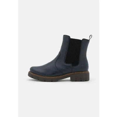 Abbildung von Rieker Stiefelette, Damen, Größe: 36, Pazifik/schwarz Schuhe