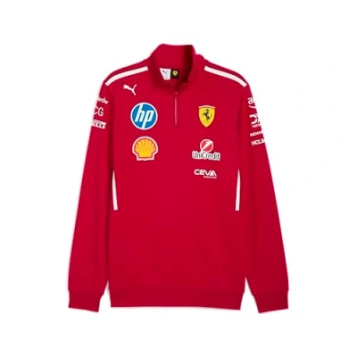 Abbildung von Puma Scuderia Ferrari Sweatshirt, Herren, Größe: XXL, Dark cherry
