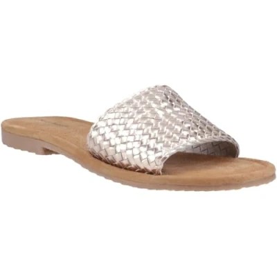 Abbildung von Hush Puppies Hetty Slide Leder Damen Bronze Sandalen