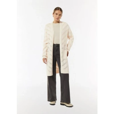 Abbildung von comma Strickjacke, Damen, Größe: Small, Helles beige