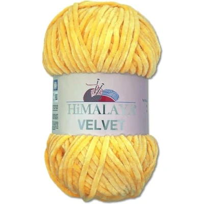 Abbildung von Wohnkult Himalaya 100 g Velvet Dolphin Wolle 40 Farben zur Auswahl Chenille Strickgarn Flauschgarn Glanz Accessoire Kleidung Decken (90018 Rot)
