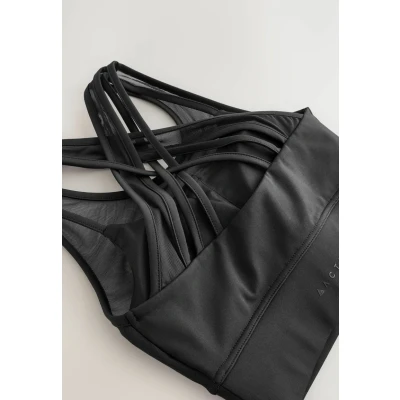 Abbildung von Next Power Active WITH Layer Sportbh mit leichter Stützkraft, Damen, Größe: Large, Black