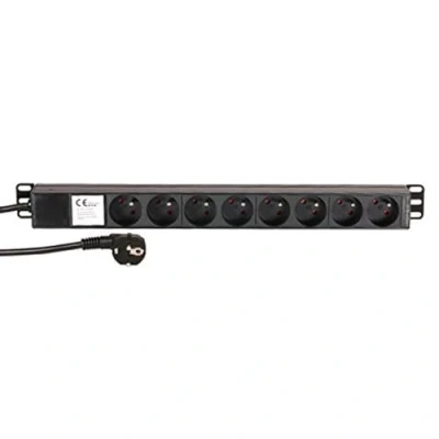 Abbildung von Adam Hall Cables 87478 19&quot; Stromverteiler 1HE 8 Fach mit französischer Norm