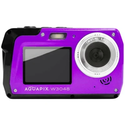 Abbildung von Aquapix Unterwasserkamera W3048 I Edge violet Kompaktkamera (Unterwasserkamera, Frontdisplay)