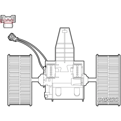 Abbildung von DENSO DEA05009 Innenraumgebläse für Linkslenker BMW: 5 Limousine, Touring