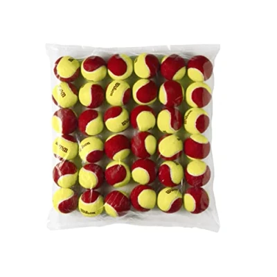 Abbildung von Wilson Tennisbälle Starter Red für Kinder, gelb/rot, 36er Pack, WRT13700B