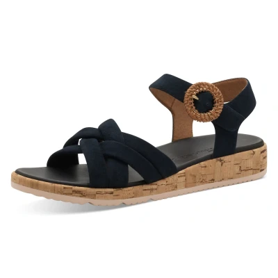 Abbildung von Tamaris Keilsandalette, Damen, Größe: 39, Navy Schuhe