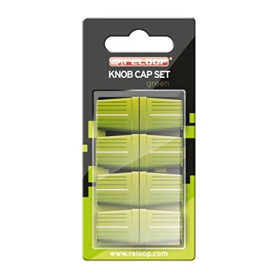 Abbildung von Reloop Knob Cap Set green 8 Caps, Gummierung für mehr Grip, kompatibel mit vielen DJ Mixern und Controllern, grün