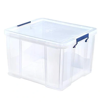 Abbildung von BANKERS BOX ProStore Aufbewahrungsbox mit Deckel 48 Liter aus Plastik (Innenmaße 37 x 41 30cm), 1 Stück