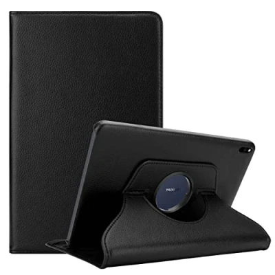 Abbildung von Cadorabo Hülle kompatibel mit Huawei MatePad PRO (10.8 Zoll) Tablethülle ohne Auto Wake Up aus Kunst Leder Flip Klappbare Stoßfeste Cover für Tasche in Schwarz