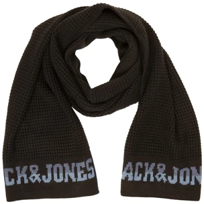 Abbildung von JACK&amp;JONES Herren JACWAFFLE Scarf Schal, Black, ONE Size