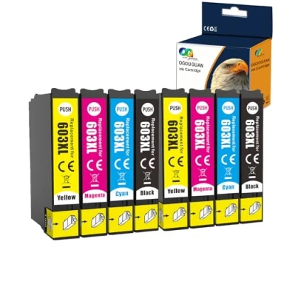 Abbildung von Caidi 603XL Tintenpatronen, kompatibel mit Epson 603 603XL, für Expression Home XP 2100 2105 3100 3105 4100 4105, Workforce WF 2810 2830 2835 2850