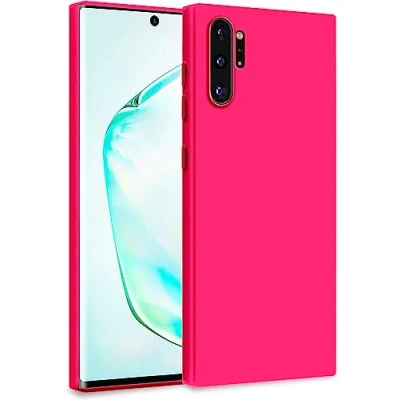 Abbildung von MyGadget Hülle für Samsung Galaxy Note 10 Plus Zweilagige Handyhülle mit Kameraschutz Cover Innenfutter &amp; Silikon außen Pink