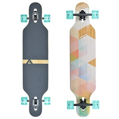 Abbildung von Twin Tip DT Longboard 39&quot; aus mehrlagigem Holz für idealen Flex &amp; Stabilität
