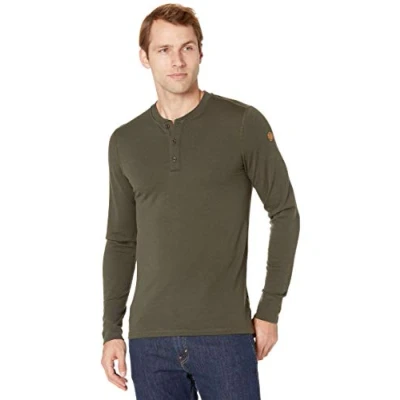 Abbildung von FJALLRAVEN Herren Singi Merino Henley M, Grün Deep Forest, Medium