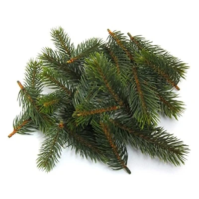 Abbildung von TANNENSTREU REAL künstlich, 24 Teile. Größe ca 8, 10, 13 cm. kleine Tannen, Zweige/Triebe.
