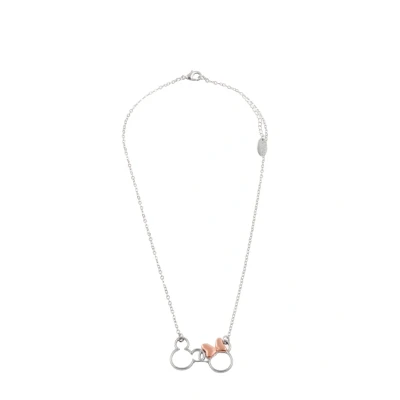 Abbildung von Disney Jewelry Mickey Minnie Mouse Halskette für Kinder, Größe: One Size, Silver coloured