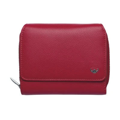 Abbildung von Golden Head Madrid RFID Protect Zipped Billfold Coin Wallet Red