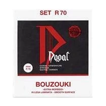 Abbildung von Dogal® »R70 Greek Bouzouki SET MARCHIO ROSSO Chrome STEEL« Saiten für Steel Flatwound Loop End 8 in 4 Chören