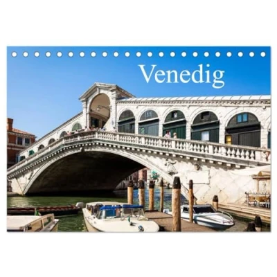 Abbildung von Venedig (Tischkalender 2025 DIN A5 quer), CALVENDO Monatskalender: Stadtansichten von