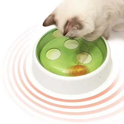 Abbildung von Catit Senses 2.0 Ball Dome, Ballspielzeug, für Katze, batteriebetrieben, 24x24x9 cm