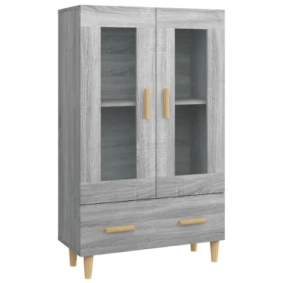 Abbildung von vidaXL Highboard Sideboard Kommode Schrank Anrichte Beistellschrank Mehrzweckschrank Hochschrank Standschrank Grau Sonoma 70x31x115cm Holzwerkstoff