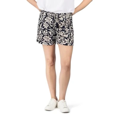 Abbildung von DENIMFY Bermudas Damen Shorts DFLia 2er Pack Regular Fit (Vorteilspack) kurze Stoffhose mit Kordelzug aus 100% Viskose