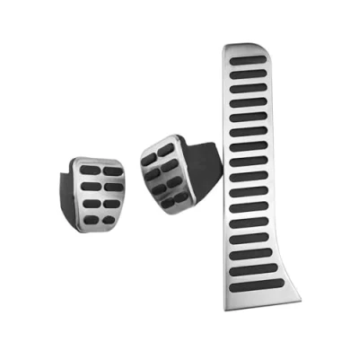 Abbildung von Bremse Pedalkappen Für VW Caddy 2004 2015 Kit Teile Zubehör Edelstahl Auto Gas Pedal Pedale Abdeckung Pedale(LHD MT)