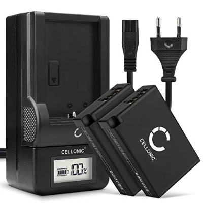 Abbildung von CELLONIC 2X LP E17 Akku kompatibel mit Canon 750D EOS 760D M5 M3 M6 770D 800D Kiss X8i Rebel T6i 200D 7.2V 7.4V 950mAh + Ladegerät