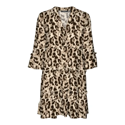 Abbildung von Vero Moda Tunikakleid VMEASY JOY 3/4 SHORT DRESS WVN GA mit Volant