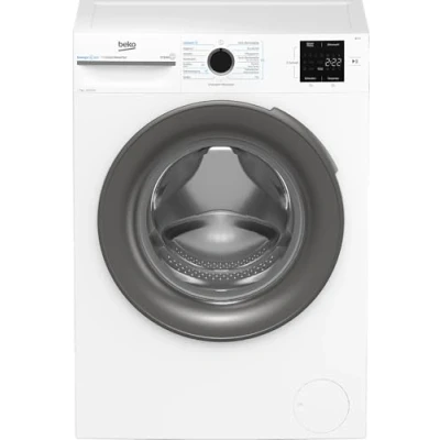 Abbildung von Beko Waschvollautomat BM3WFU4741W1, 7 kg, Frontlader, Restzeitanzeige, 1400 U/min, SteamCure Dampffunktion, allergikergeeignet, Weiß