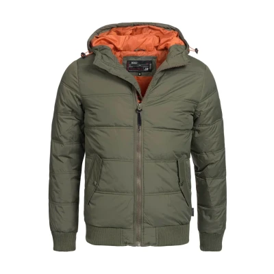Abbildung von Indicode Jeans Adrian Winterjacke Army, Herren, Größe: Small, Army