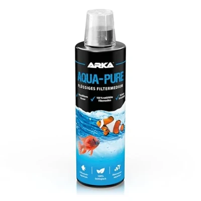 Abbildung von Microbe Lift Aqua Pure 473 ml Flüssiges Filtermedium für kristallklares Wasser in Allen Aquarien, 100% biologisch, verbessert Wasseraufbereitung, Meer &amp; Süßwasseraquarien
