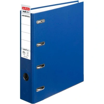 Abbildung von Herlitz 10842276 Doppelordner maX.file protect A4 blau FSC Mixed